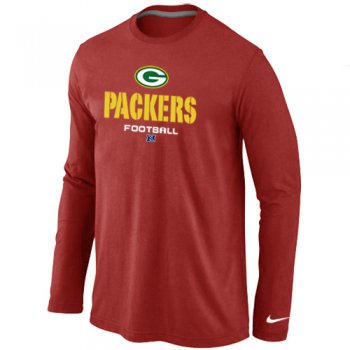 Nike Green Bay Packers Critical Victory Long Sleeve T-Shirt Red