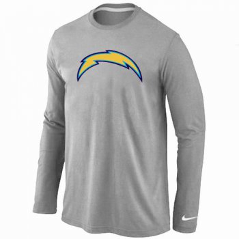 Nike San Diego Chargers Logo Long Sleeve T-Shirt Grey