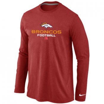NIKE Denver Broncos Critical Victory Long Sleeve T-Shirt RED