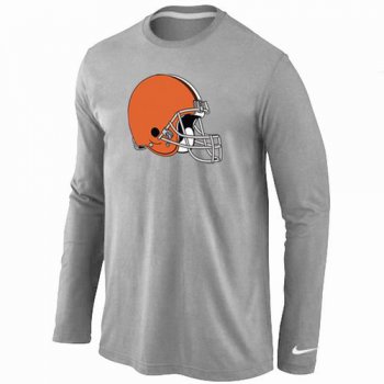 Nike Cleveland Browns Logo Long Sleeve T-Shirt Grey