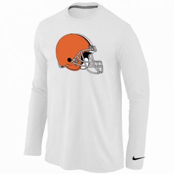 Nike Cleveland Browns Logo Long Sleeve T-Shirt WHITE