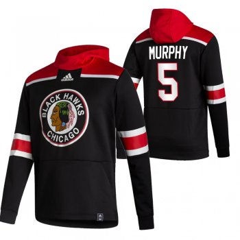 Chicago Blackhawks #5 Connor Murphy Adidas Reverse Retro Pullover Hoodie Black