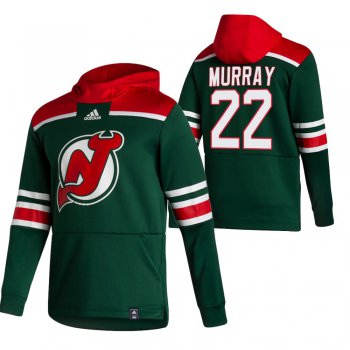 New Jersey Devils #22 Ryan Murray Adidas Reverse Retro Pullover Hoodie Green