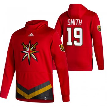 Vegas Golden Knights #19 Reilly Smith Adidas Reverse Retro Pullover Hoodie Red