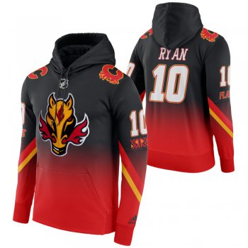 Calgary Flames #10 Derek Ryan Adidas Reverse Retro Pullover Hoodie Black
