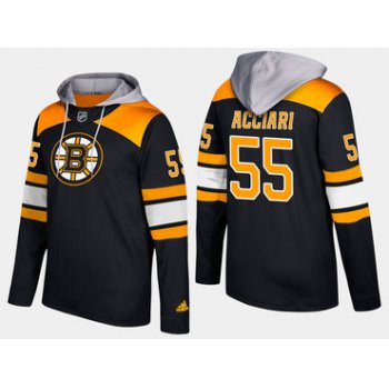 Adidas Boston Bruins 55 Noel Acciari Name And Number Black Hoodie