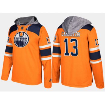 Adidas Edmonton Oilers 13 Michael Cammalleri Name And Number Orange Hoodie