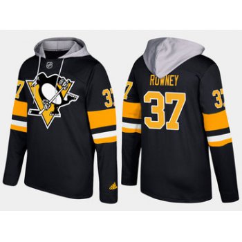 Adidas Pittsburgh Penguins 37 Carter Rowney Name And Number Black Hoodie