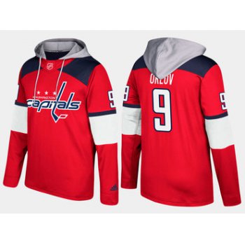 Adidas Washington Capitals 9 Dmitry Orlov Name And Number Red Hoodie