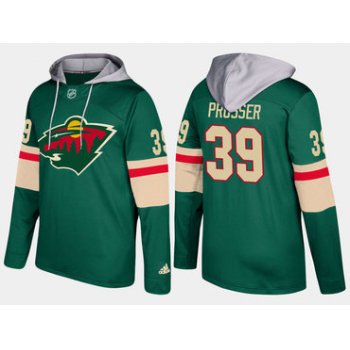 Adidas Minnesota Wild 39 Nate Prosser Name And Number Green Hoodie