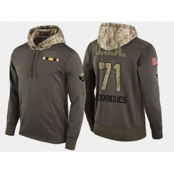 Nike Buffalo Sabres 71 Evan Rodrigues Olive Salute To Service Pullover Hoodie
