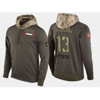 Nike Florida Panthers 13 Mark Pysyk Olive Salute To Service Pullover Hoodie