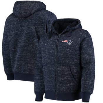 New England Patriots G-III Sports by Carl Banks Discovery Sherpa Full-Zip Jacket - Heathered Navy