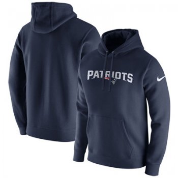 Men's New England Patriots Nike Navy Club Fleece Pullover Hoodie