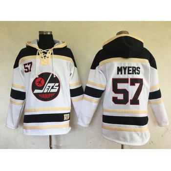 Men's Winnipeg Jets #57 Tyler Myers White 2017 Winter Classic Stitched NHL Old Time Hockey Hoodie