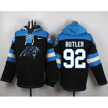Nike Panthers #92 Vernon Butler Black Player Pullover NFL Hoodie