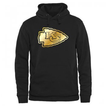NFL Kansas City Chiefs Men's Pro Line Black Gold Collection Pullover Hoodies Hoody