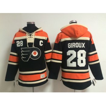 Old Time Hockey Philadelphia Flyers #28 Claude Giroux Black Hoodie