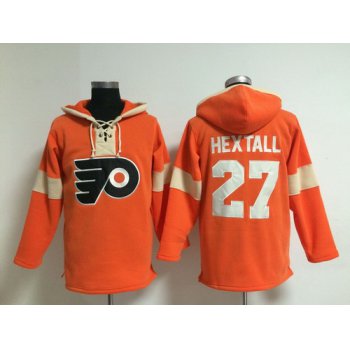 2014 Old Time Hockey Philadelphia Flyers #27 Ron Hextall Orange Hoodie