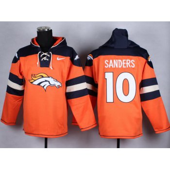 Nike Denver Broncos #10 Emmanuel Sanders 2014 Orange Hoodie