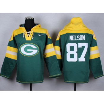 Nike Green Bay Packers #87 Jordy Nelson 2014 Green Hoodie
