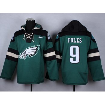 Nike Philadelphia Eagles #9 Nick Foles 2014 Dark Green Hoodie