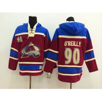 Old Time Hockey Colorado Avalanche #90 Ryan O'Reilly Red Hoodie