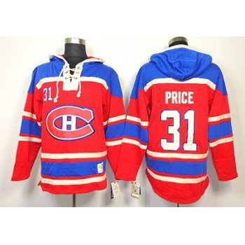 Old Time Hockey Montreal Canadiens #31 Carey Price Red Hoodie