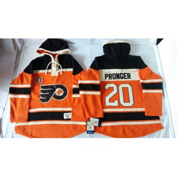 Old Time Hockey Philadelphia Flyers #20 Chris Pronger 2012 Winter Classic Orange Hoodie