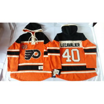 Old Time Hockey Philadelphia Flyers #40 Vincent Lecavalier 2012 Winter Classic Orange Hoodie