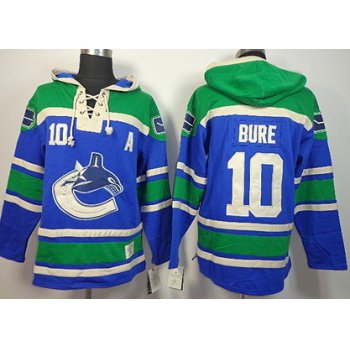 Old Time Hockey Vancouver Canucks #10 Pavel Bure Blue Hoodie