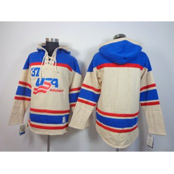 Old Time Hockey Washington Capitals Blank Cream Hoodie