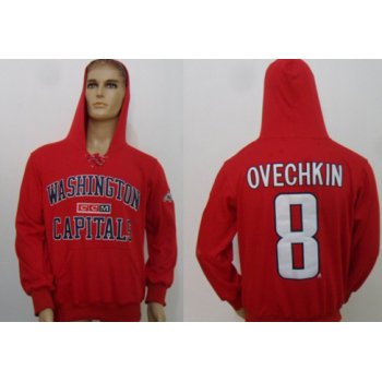CCM Washington Capitals #8 Alex Ovechkin Red Hoodie