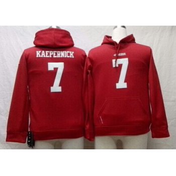 Nike San Francisco 49ers #7 Colin Kaepernick Red Kids Hoodie