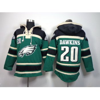 Philadelphia Eagles #20 Brian Dawkins 2014 Dark Green Hoodie