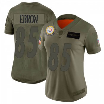 Women's Pittsburgh Steelers #85 Eric Ebron 2019 Salute to Service Jersey - Camo Limited