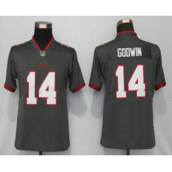 Women's Tampa Bay Buccaneers #14 Chris Godwin Grey 2020 NEW Vapor Untouchable Stitched NFL Nike Limited Jersey