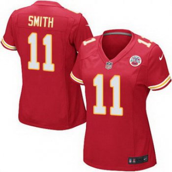 Women's Kansas City Chiefs #11 Alex Smith Red Team Color NFL Nike Game Jersey