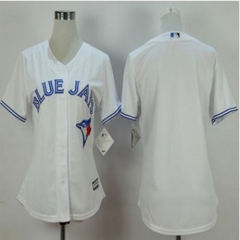 Women's Toronto Blue Jays Blank Home White 2015 MLB Cool Base Jersey