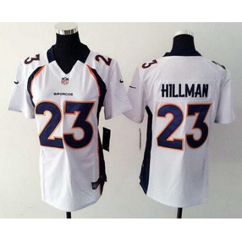 Women's Denver Broncos #23 Ronnie Hillman White Road NFL Nike Game Jersey