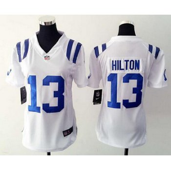 Women's Indianapolis Colts #13 T.Y. Hilton White Road NFL Nike Game Jersey