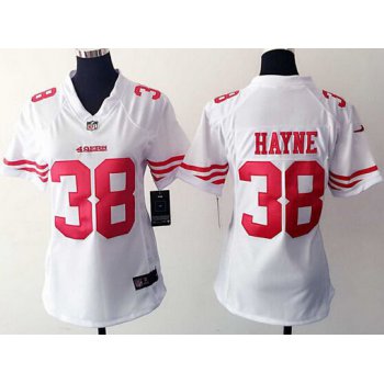 Women's San Francisco 49ers #38 Jarryd Hayne White Road NFL Nike Game Jersey