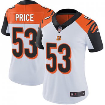 Nike Bengals #53 Billy Price White Women's Stitched NFL Vapor Untouchable Limited Jersey