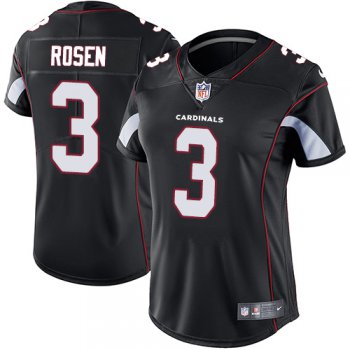 Nike Cardinals #3 Josh Rosen Black Alternate Women's Stitched NFL Vapor Untouchable Limited Jersey