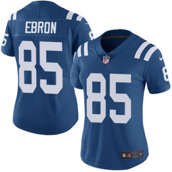 Nike Colts #85 Eric Ebron Royal Blue Women's Stitched NFL Limited Rush Jersey