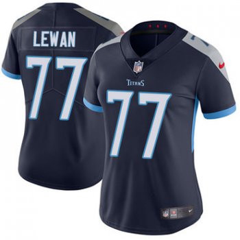 Nike Titans #77 Taylor Lewan Navy Blue Alternate Women's Stitched NFL Vapor Untouchable Limited Jersey