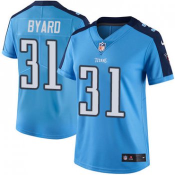 Women's Nike Tennessee Titans #31 Kevin Byard Light Blue Stitched NFL Limited Rush Jersey