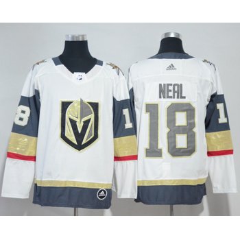 Adidas Vegas Golden Knights #18 James Neal White Road Authentic Women's Stitched NHL Jersey
