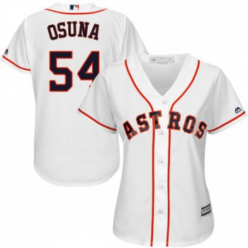 Women's Replica Houston Astros Roberto Osuna Majestic Cool Base Home White Jersey