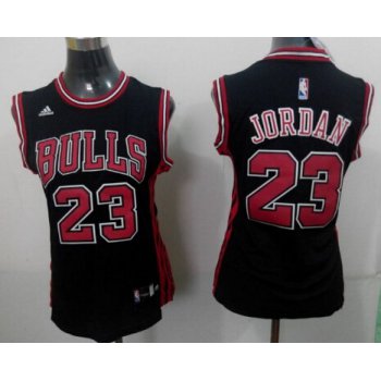 Chicago Bulls #23 Michael Jordan 2014 New Black Womens Jersey